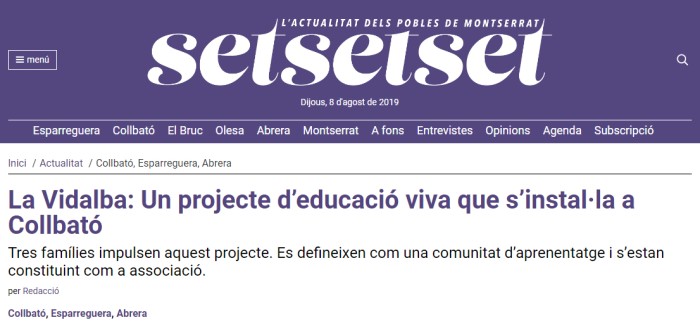 La Vidlaba en la prensa comarcal!