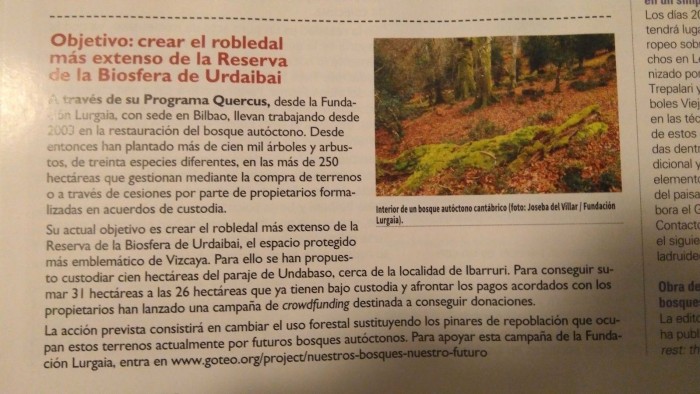 La Revista Quercus: Revista decana de información ambiental también ha querido compartir nuestro proyecto en su número de este mes